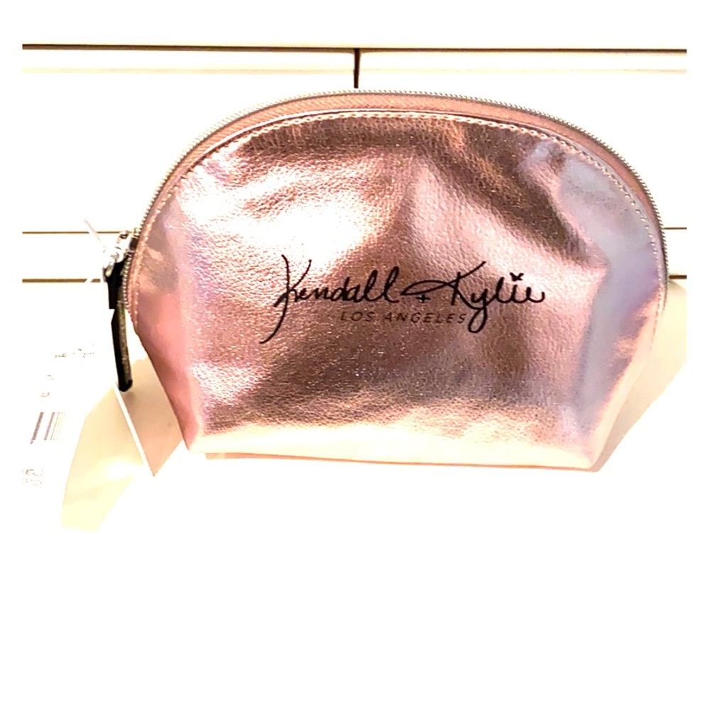 Kendall and Kylie Pink Metallic Makeup Bag